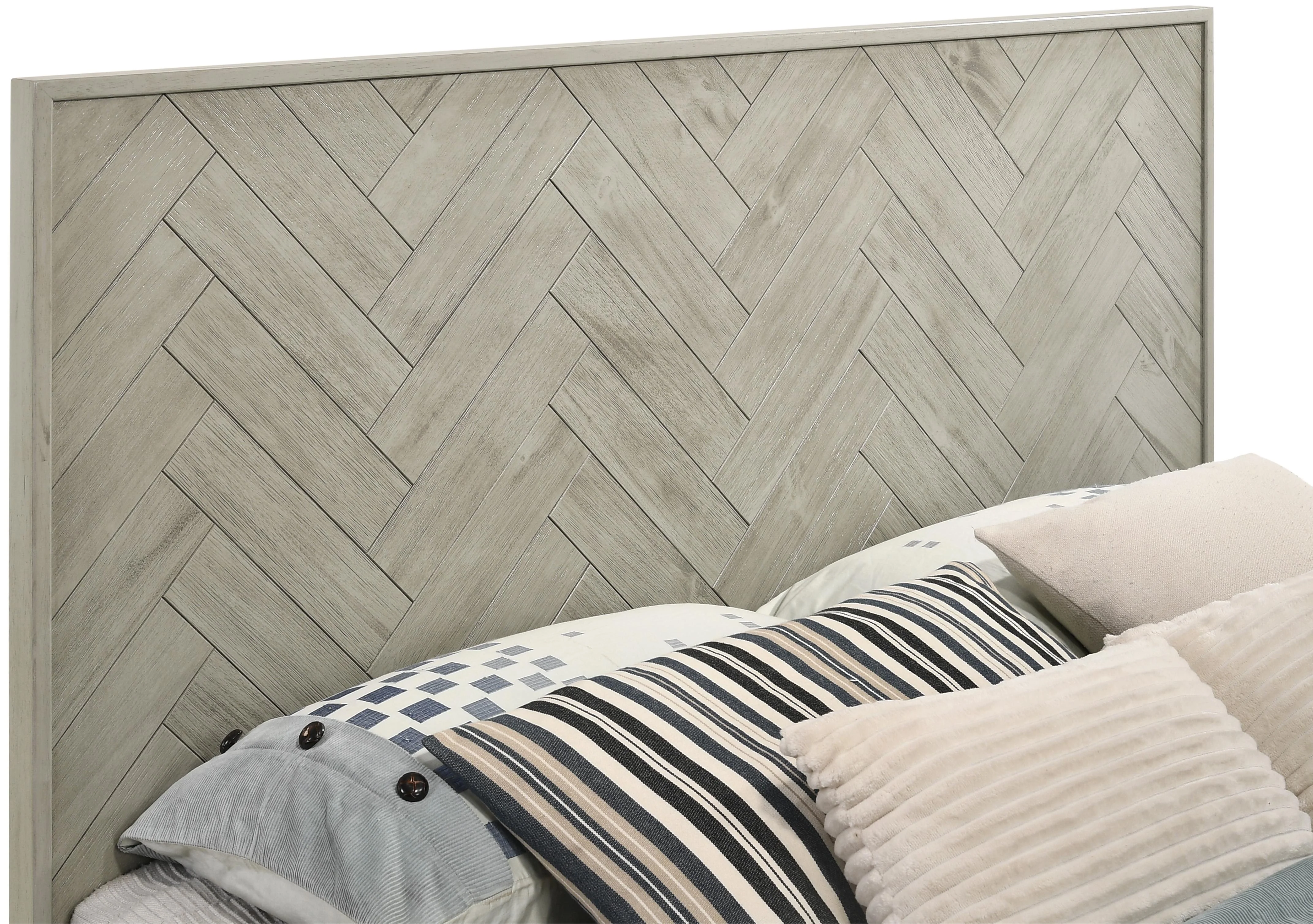 Weston Grey Stone King Bed (3 Boxes) - Image 5