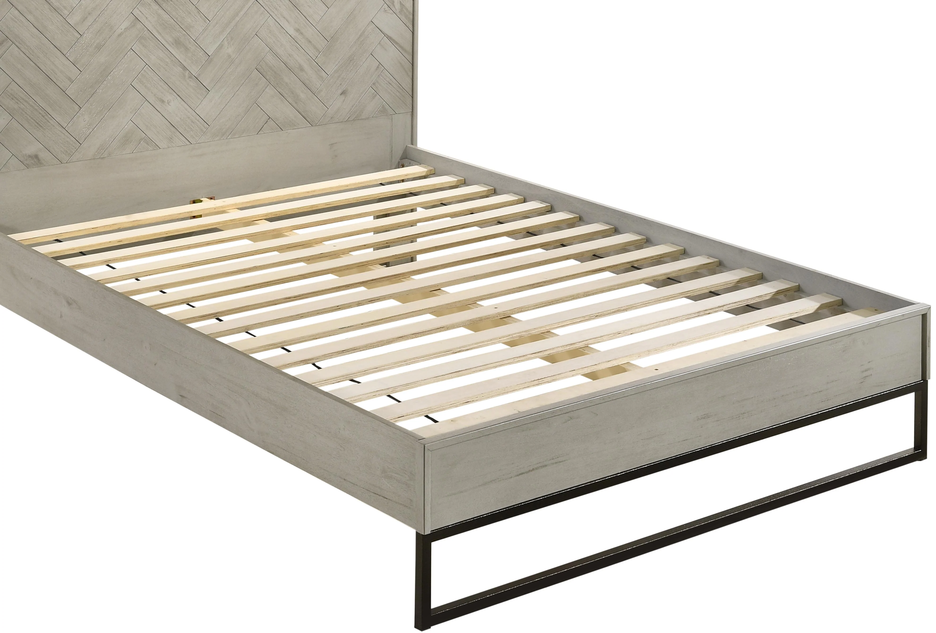 Weston Grey Stone King Bed (3 Boxes) - Image 8