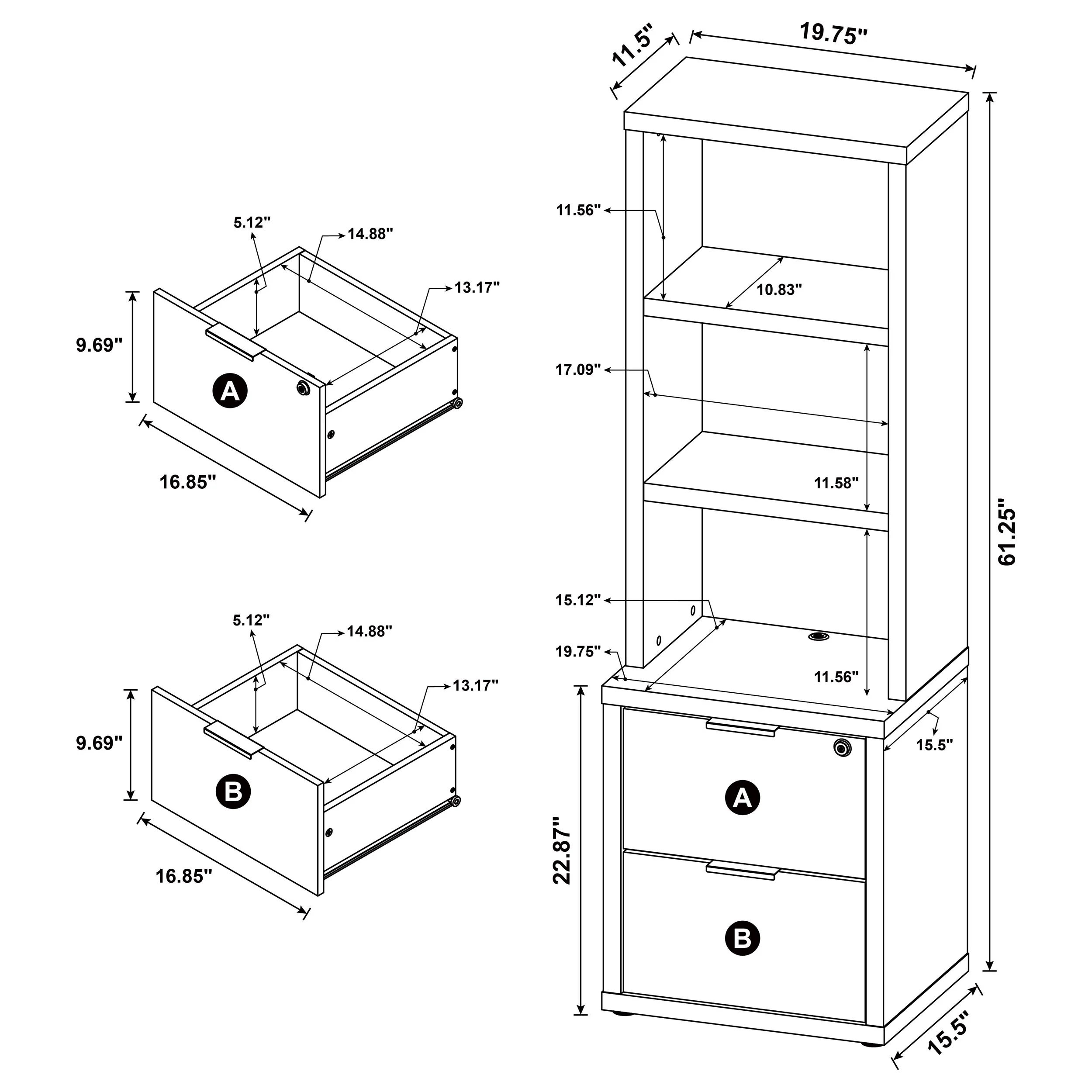 Westpark Bookcase Set - Image 27