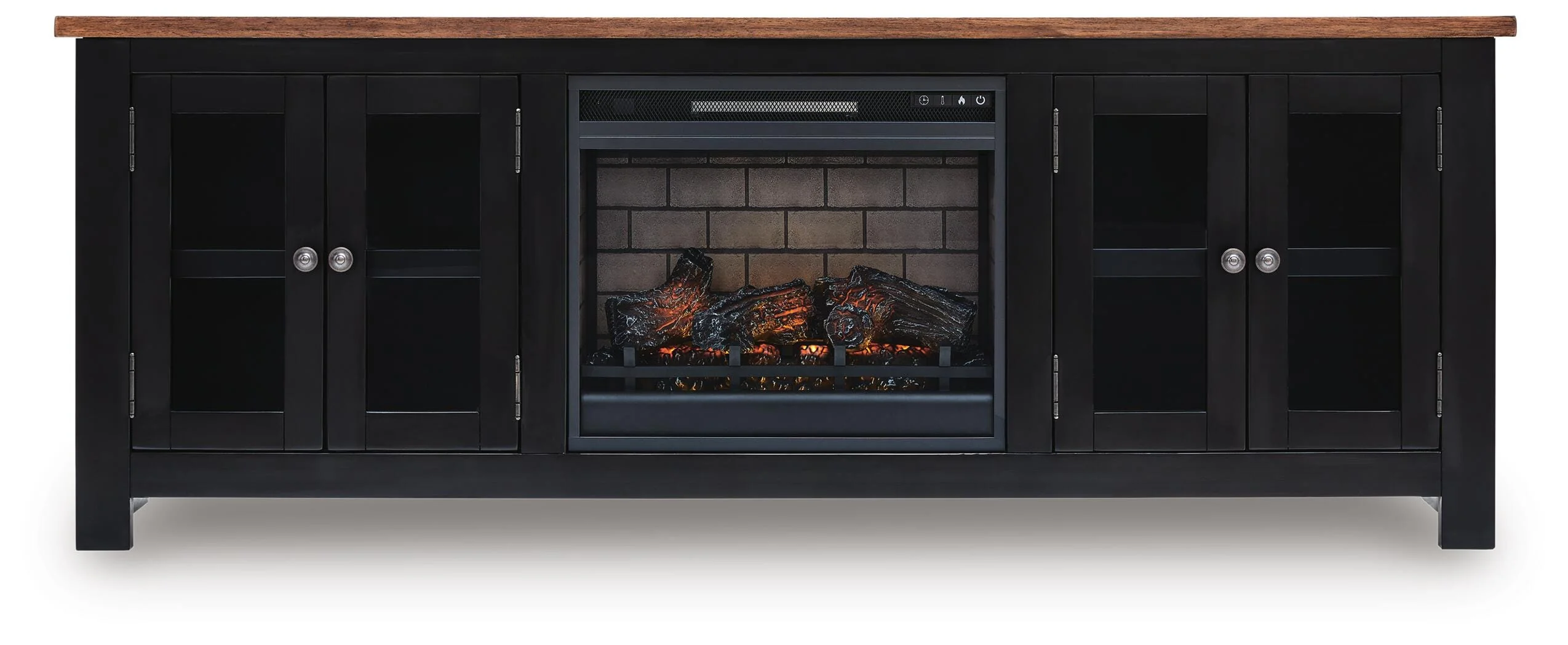 Wildenauer 76" TV Stand with Electric Fireplace - Image 7
