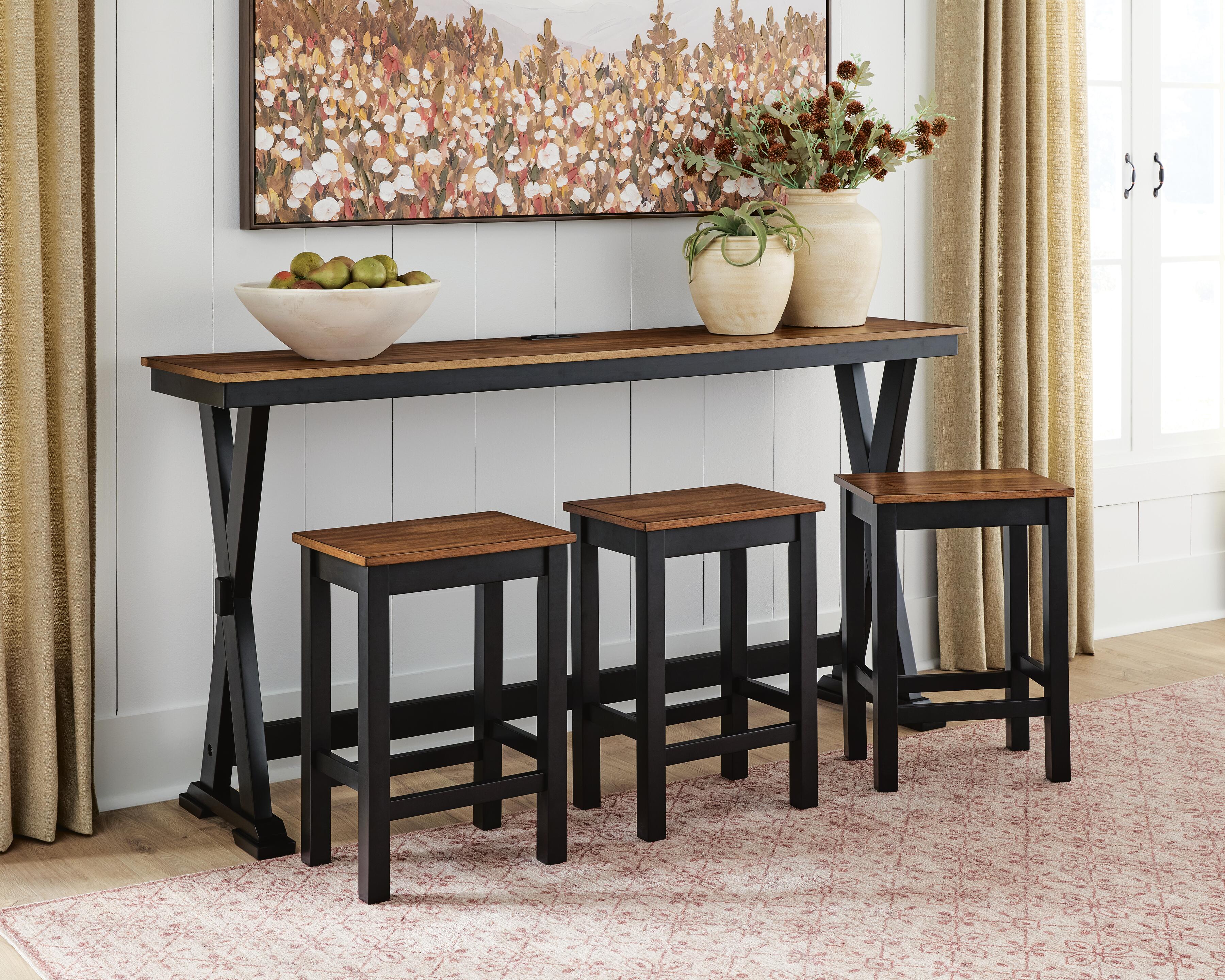 Wildenauer Counter Height Dining Table and 3 Barstools Set - Image 7
