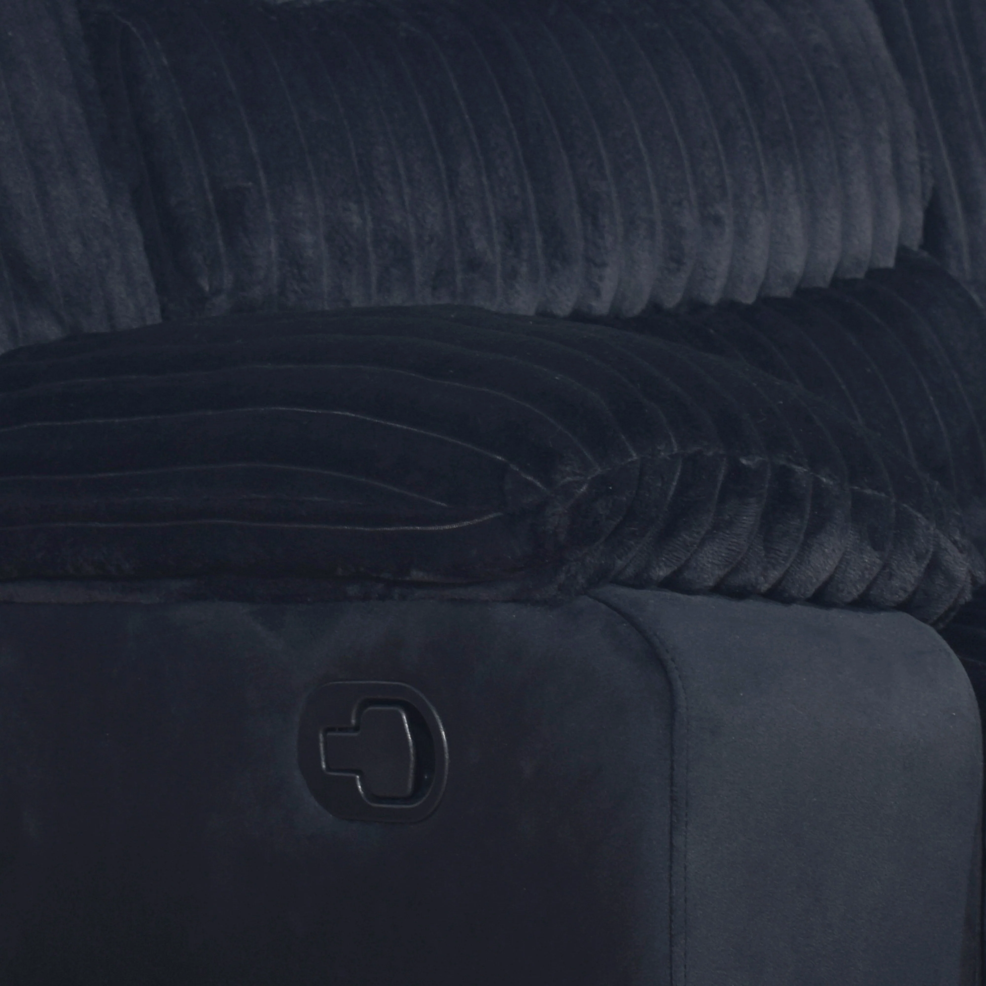 Willow Console Loveseat W/ Dual Recliners-Black - Image 6