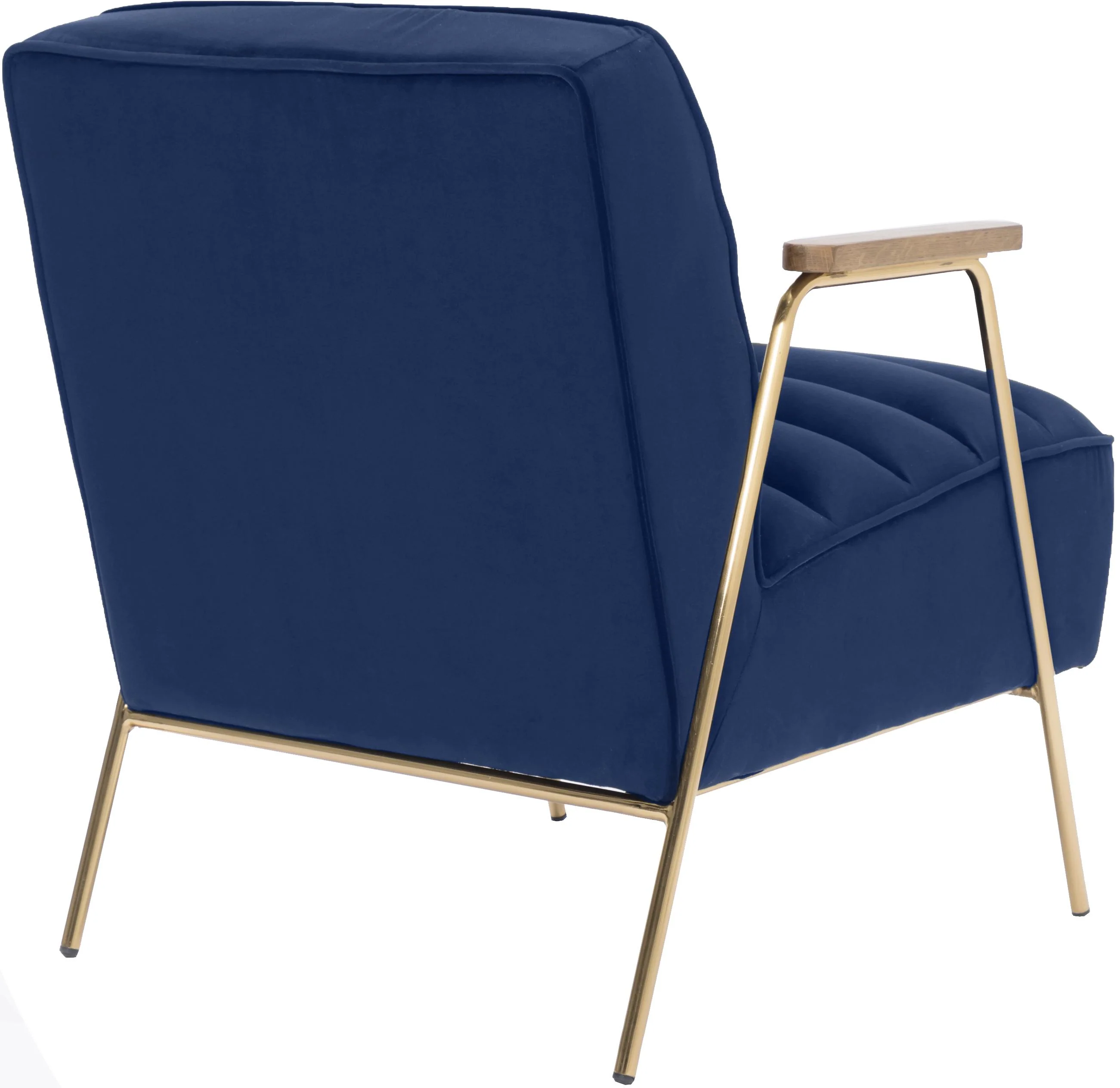 Woodford Navy Velvet Accent Chair - Image 3