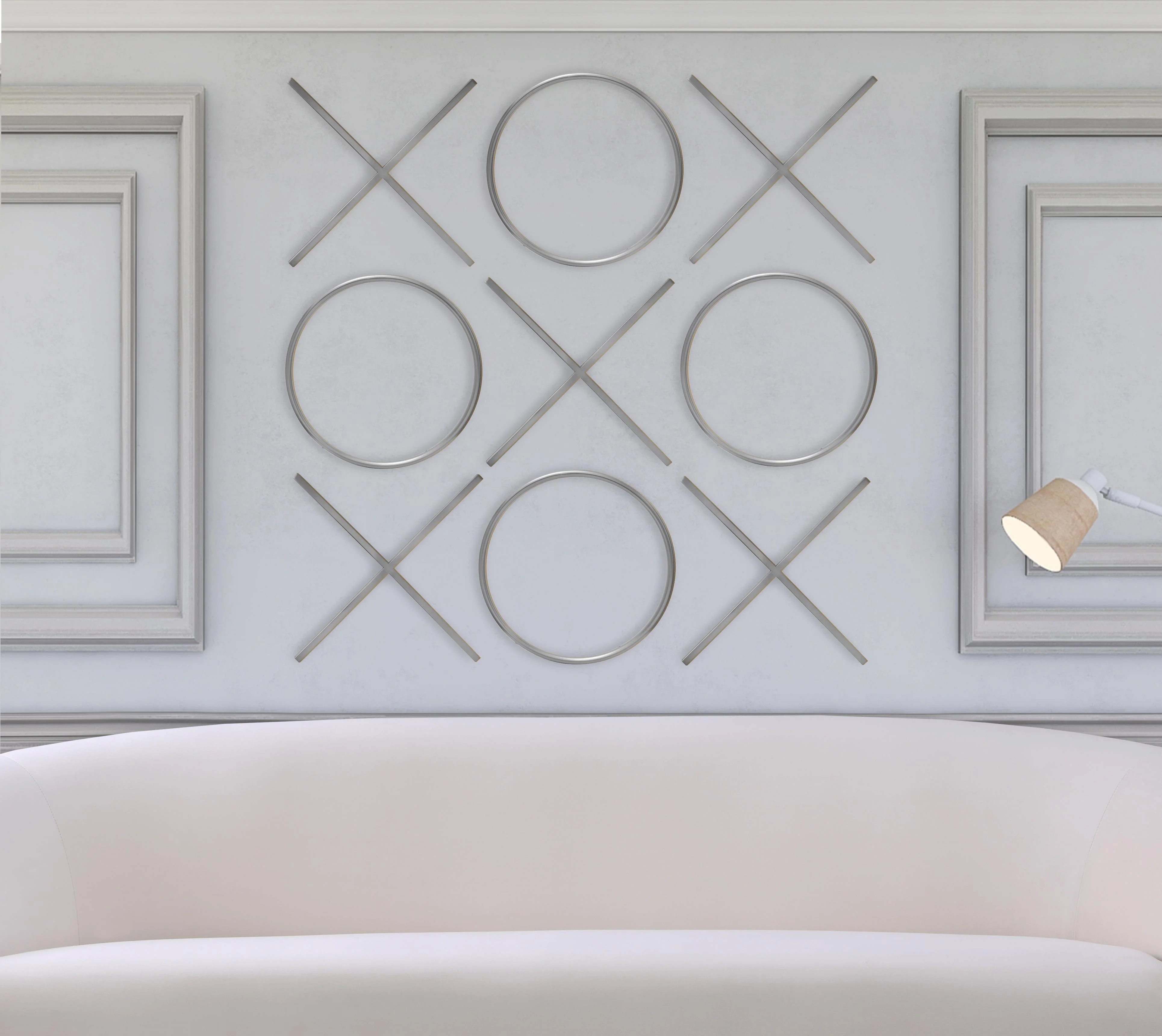 XOXO Chrome Stainless Steel Wall Decor - Image 8
