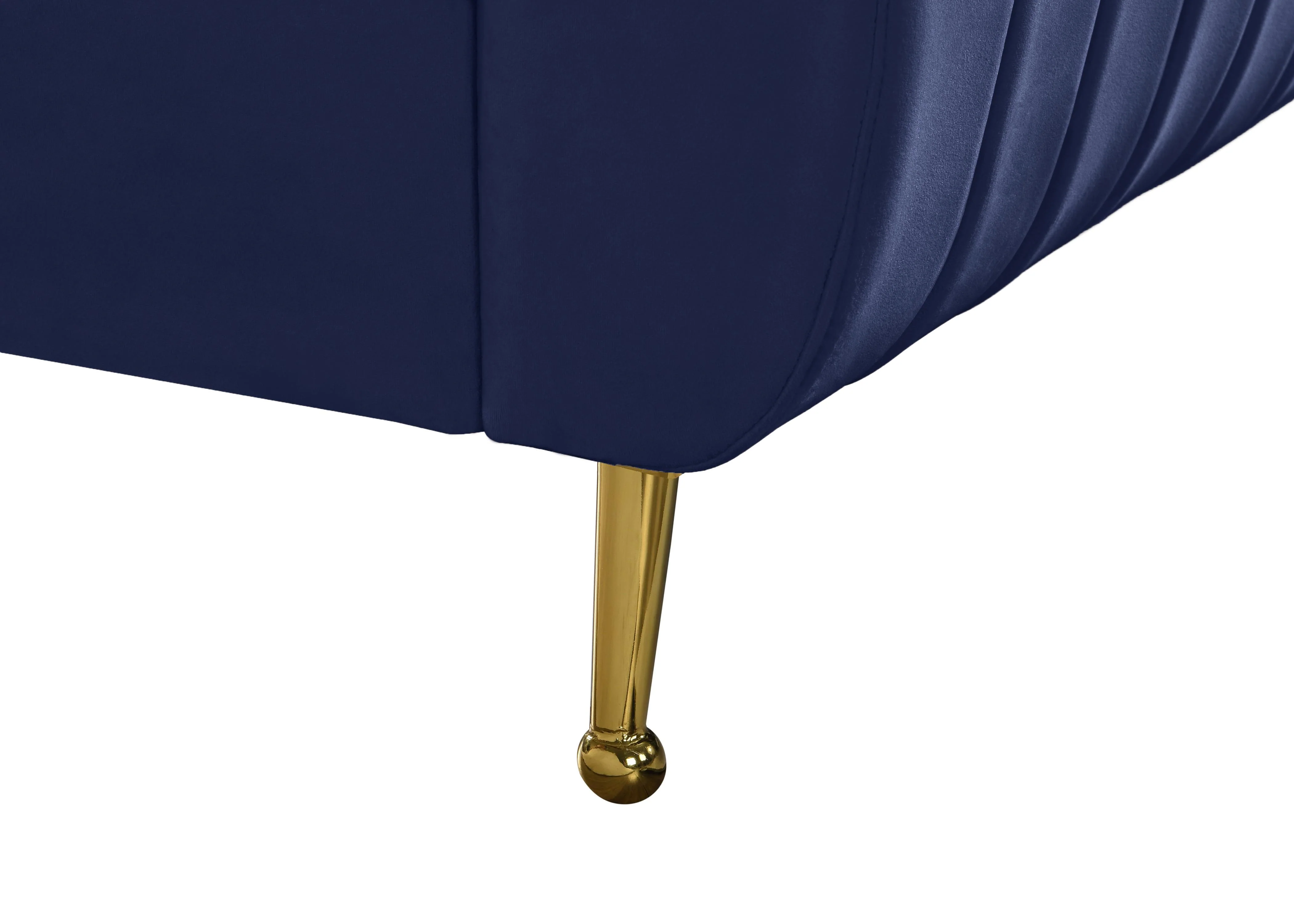 Zara Navy Velvet Full Bed (3 Boxes) - Image 7